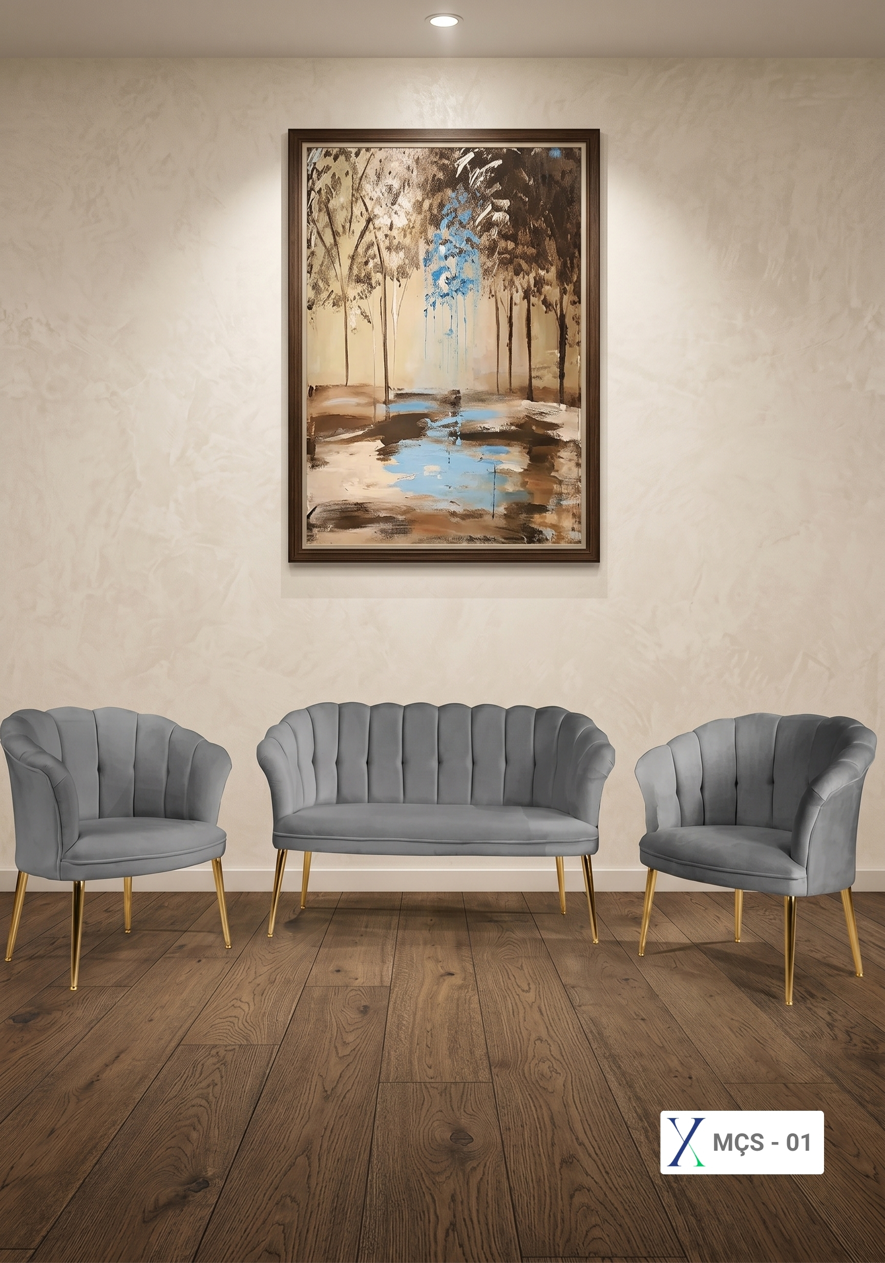Papatya Çay Seti Mobilyası - Tea Set Furniture