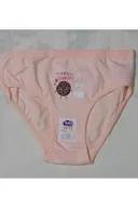 3410 Kız Baskılı Bikini Pembe Renk, 6'lı Paket