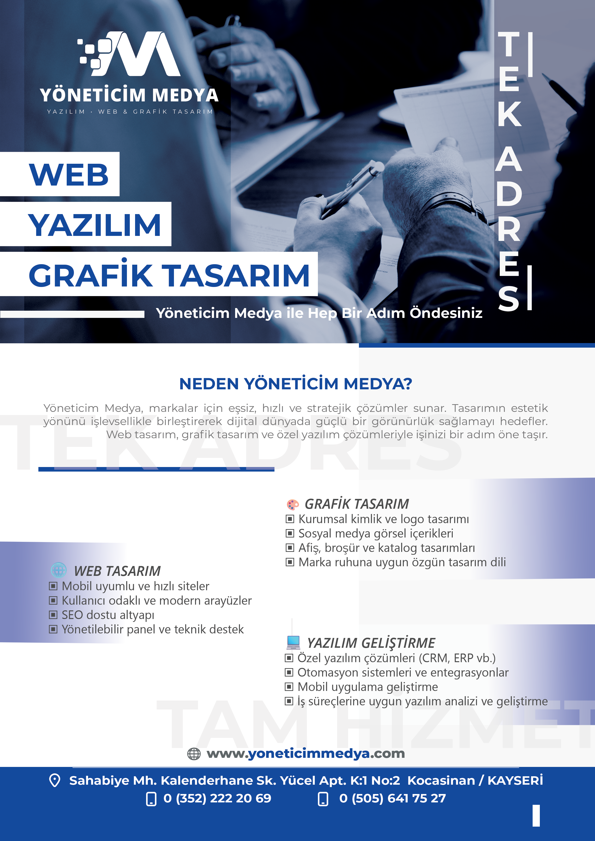 Yazılım Konusunda Çözümler Sunmaktayız.