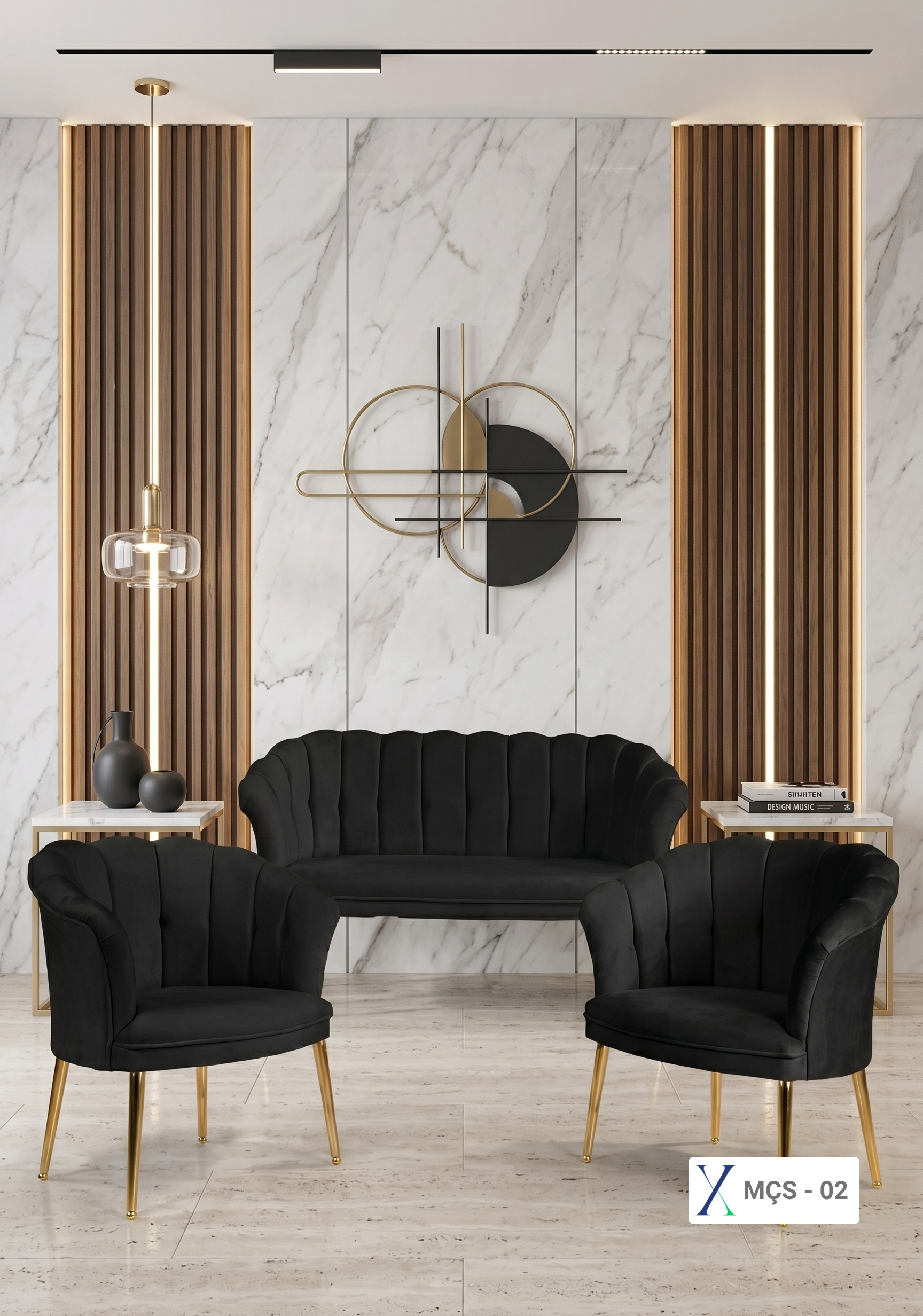 Papatya Çay Seti Mobilyası - Tea Set Furniture