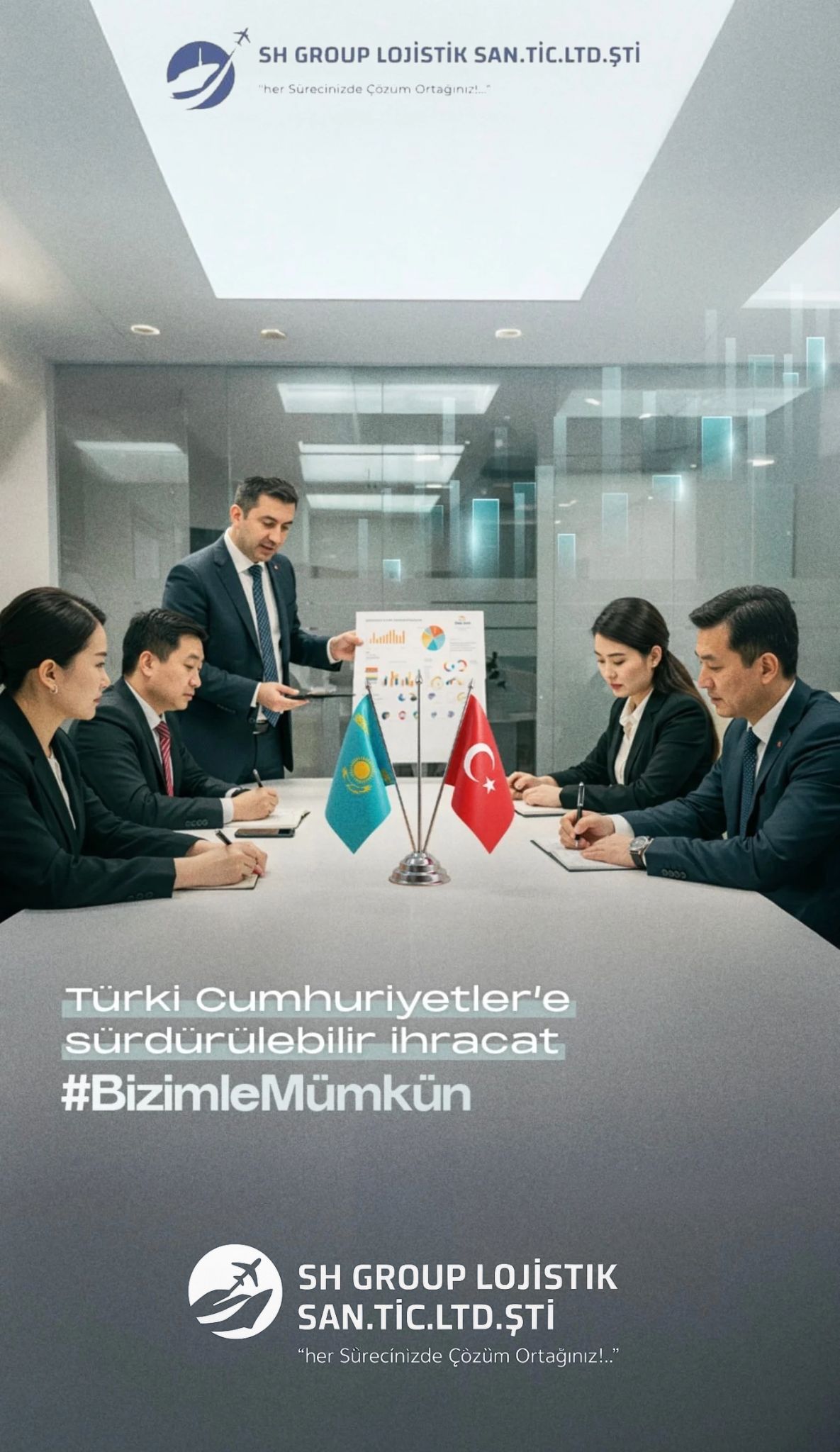 SH GROUP LOJİSTİK İLE TÜRKİ CUMHURİYETLERE SÜRDÜREBİLİR İHRACAT #BizimleMümkün