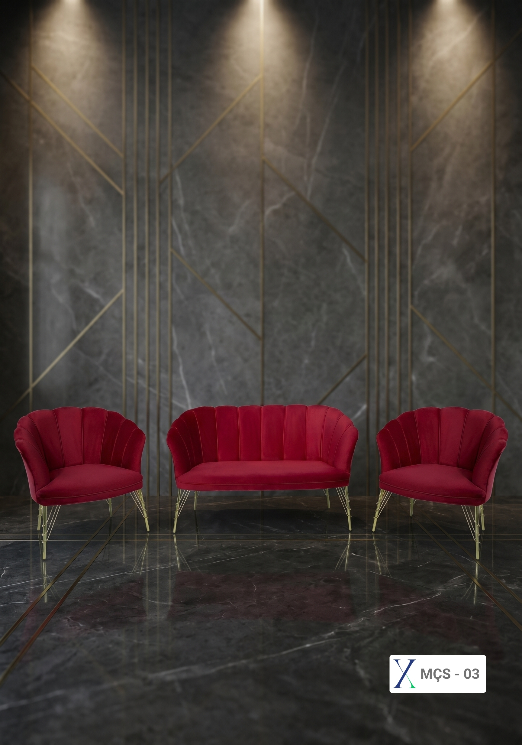 Papatya Çay Seti Mobilyası - Tea Set Furniture