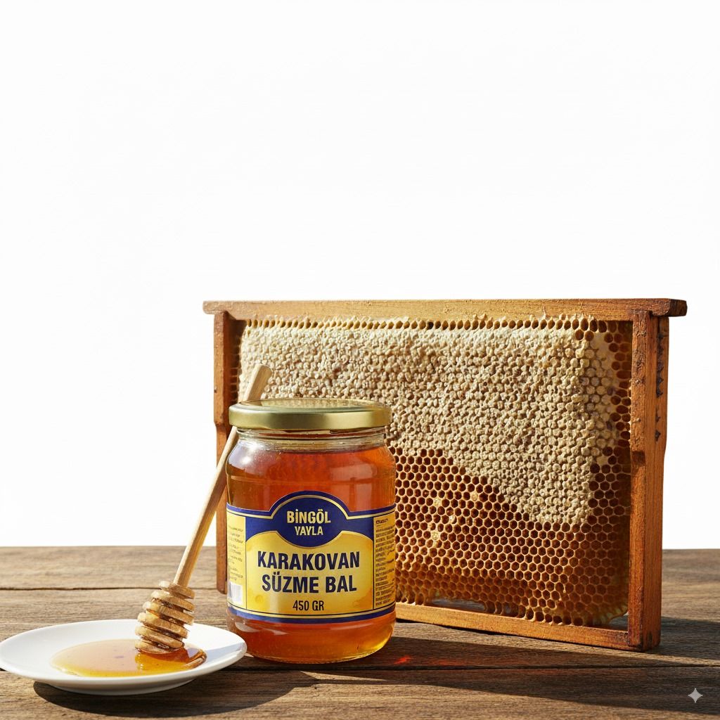 BİNGÖL YAYLA KARAKOVAN SÜZME BAL 450 GR